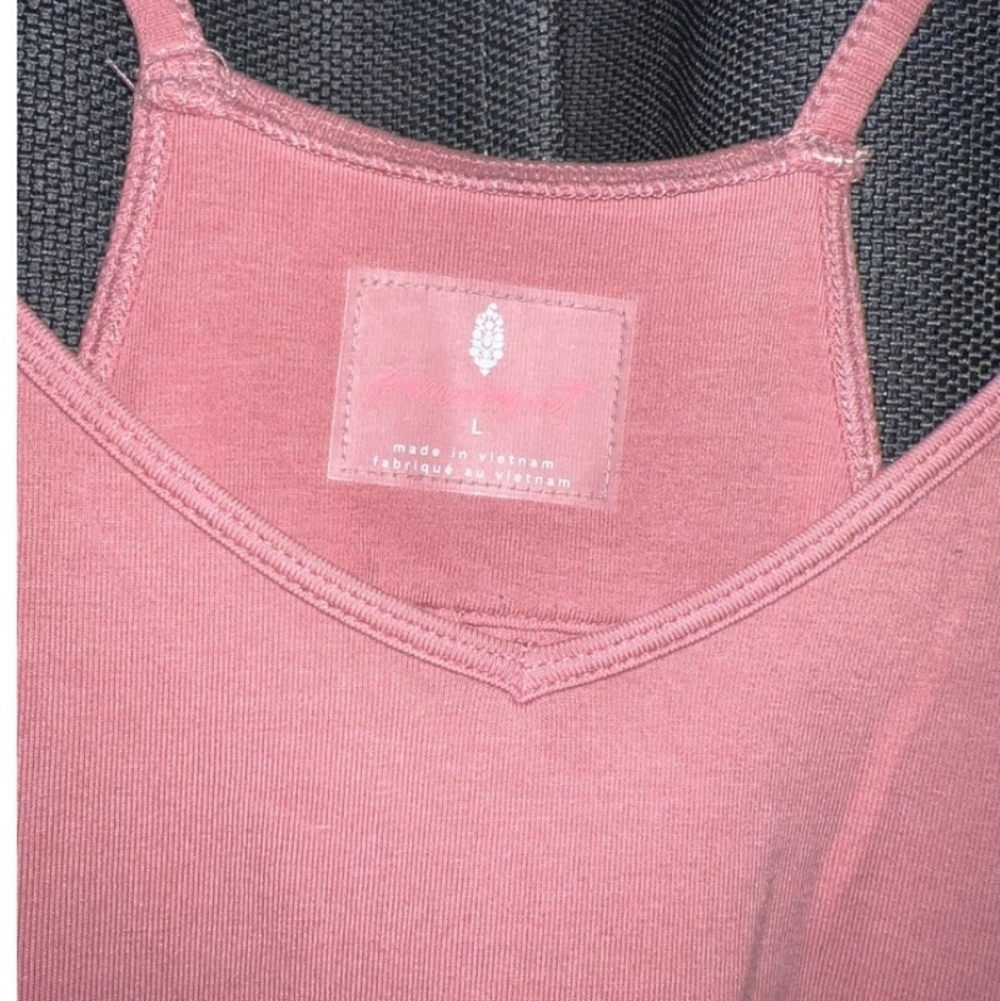 Free People Hot Shot Onesie Pink Jumpsuit Hibiscus Cotton Oversized Lounge L - Picture 5 of 6